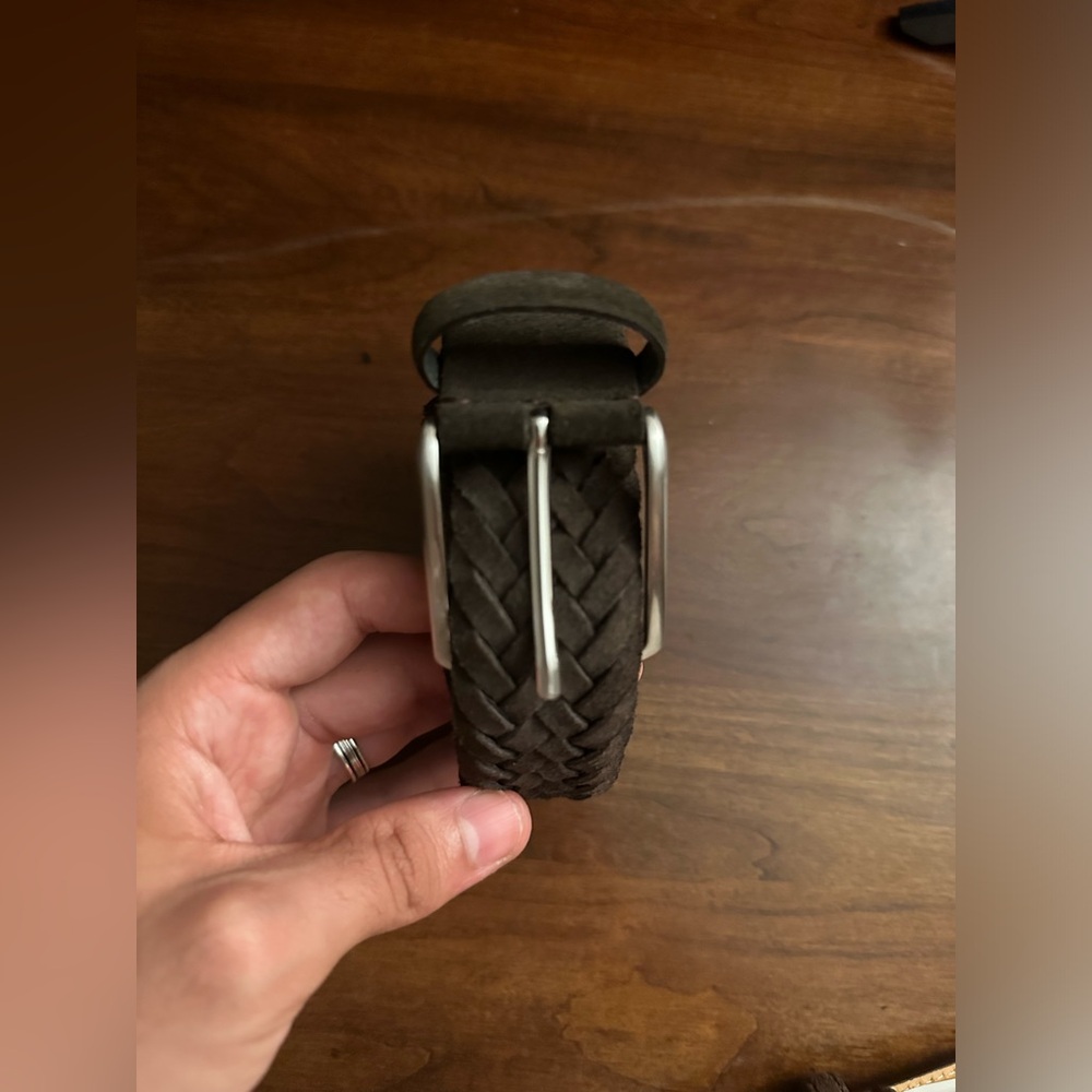 Brown Braided Belt